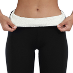 Thermo-Leggings in Schwarz, ohne Taschen