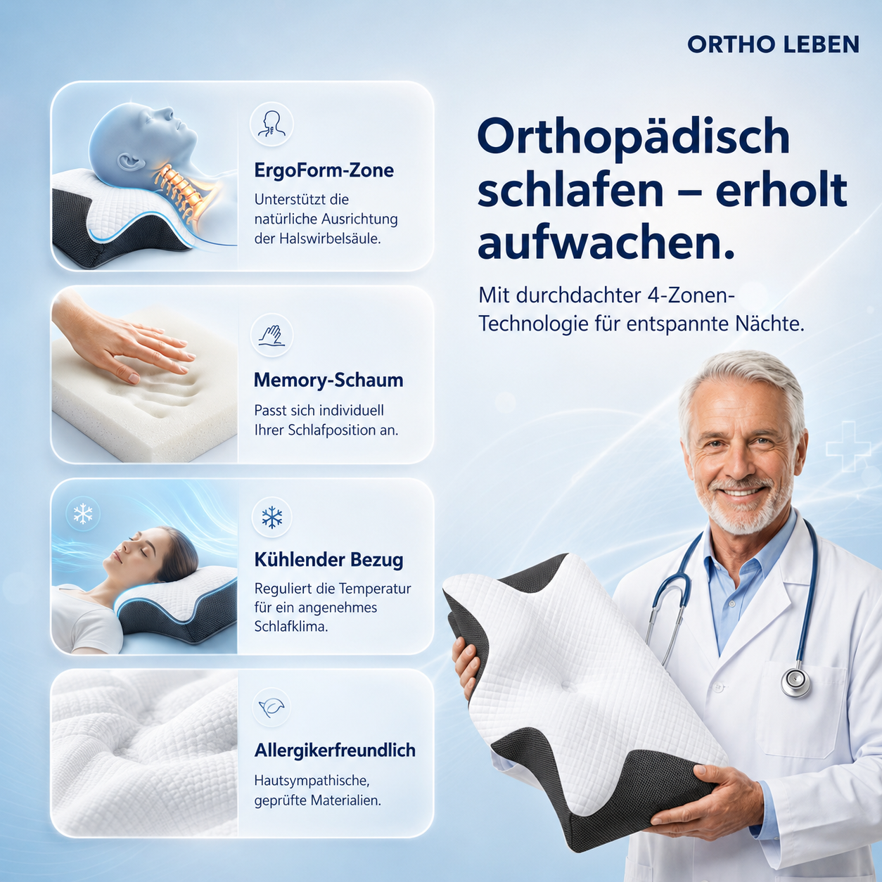 ErgoSleep Memory Kissen