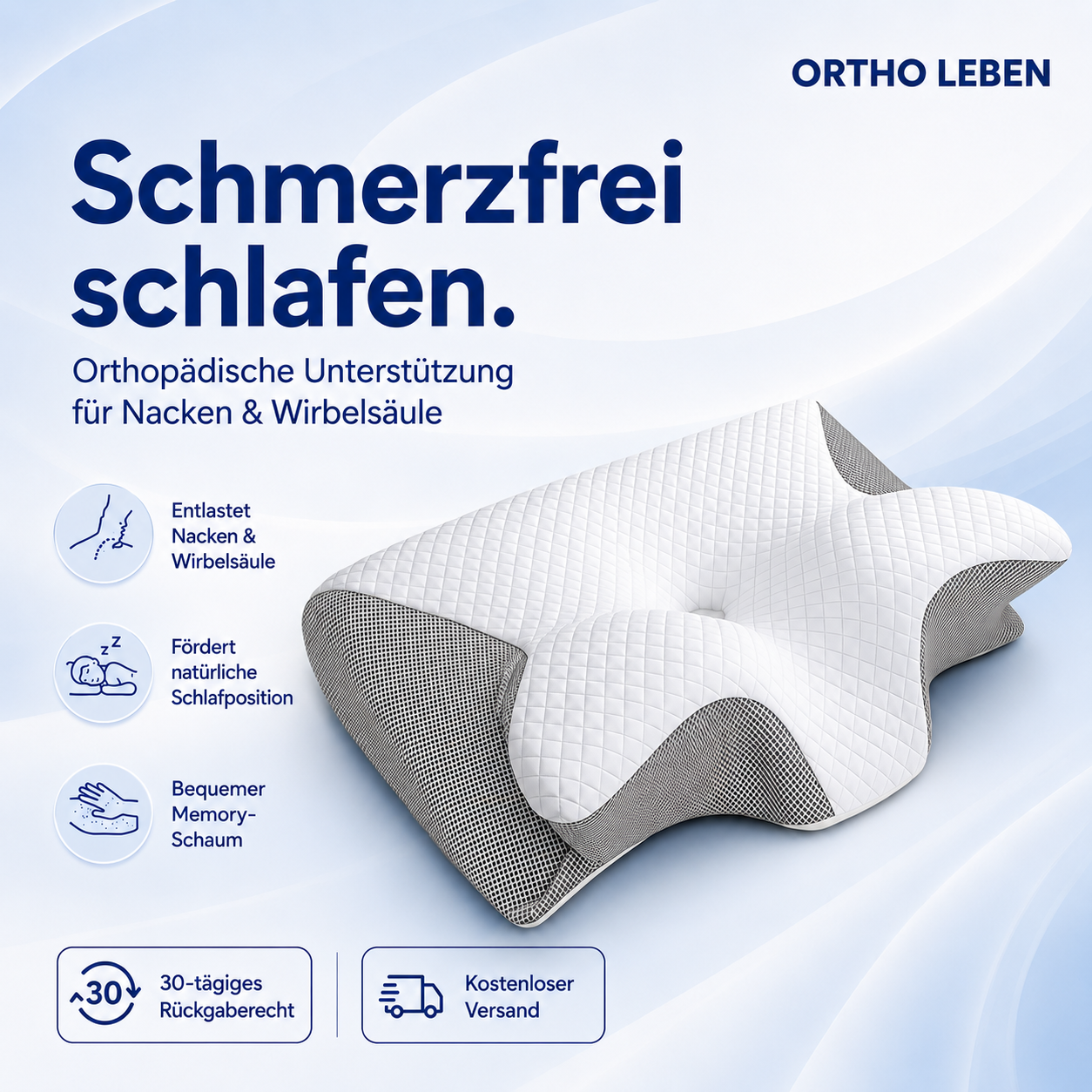 ErgoSleep Memory Kissen