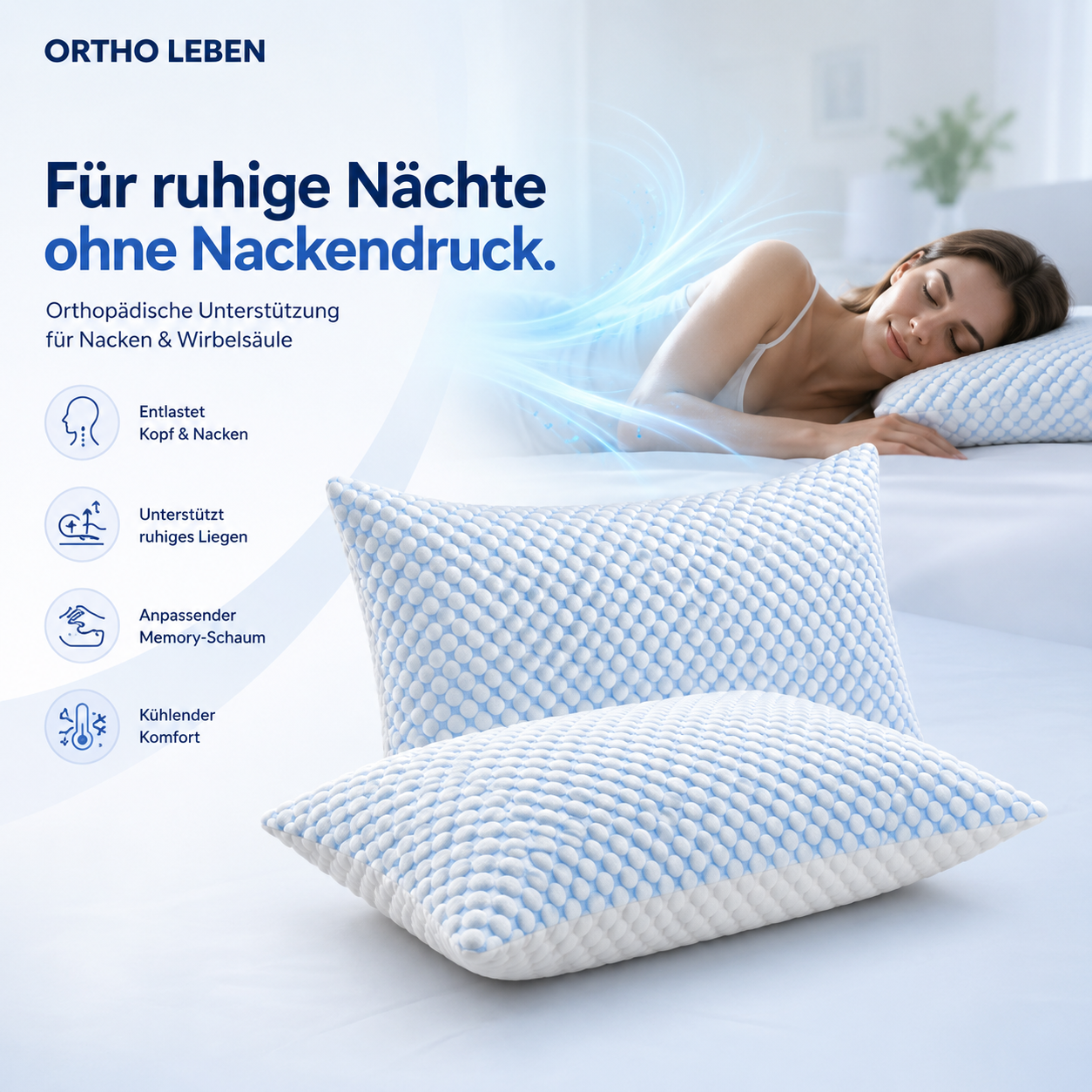 OrthoLeben CoolSleep Memory Kissen