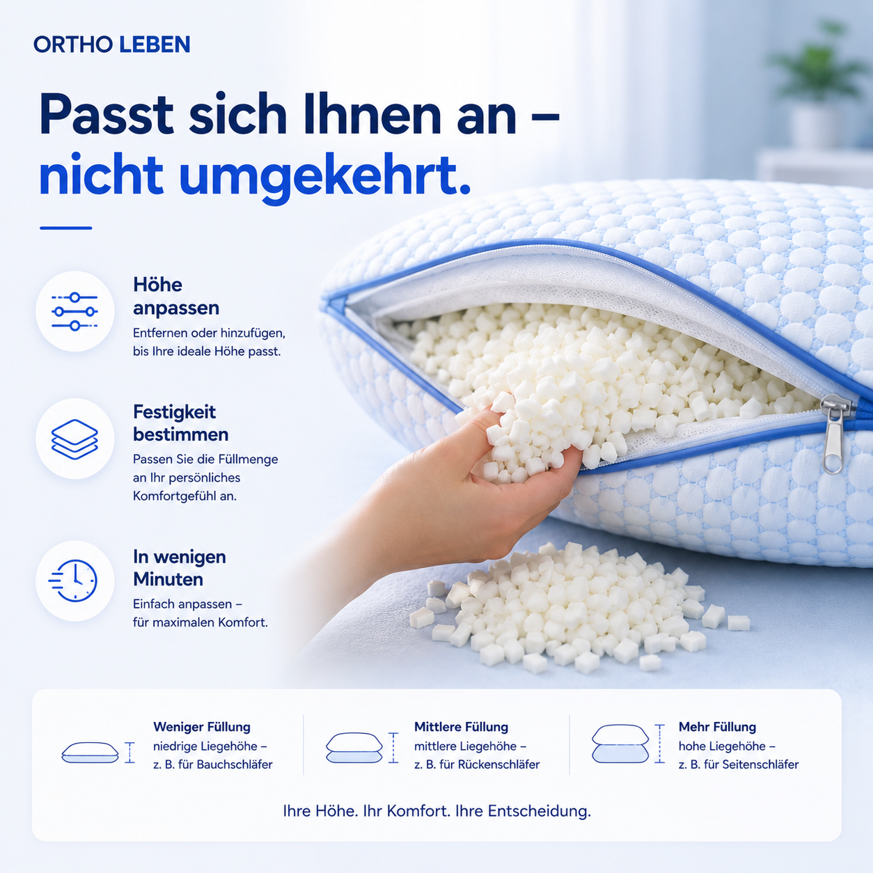 OrthoLeben CoolSleep Memory Kissen