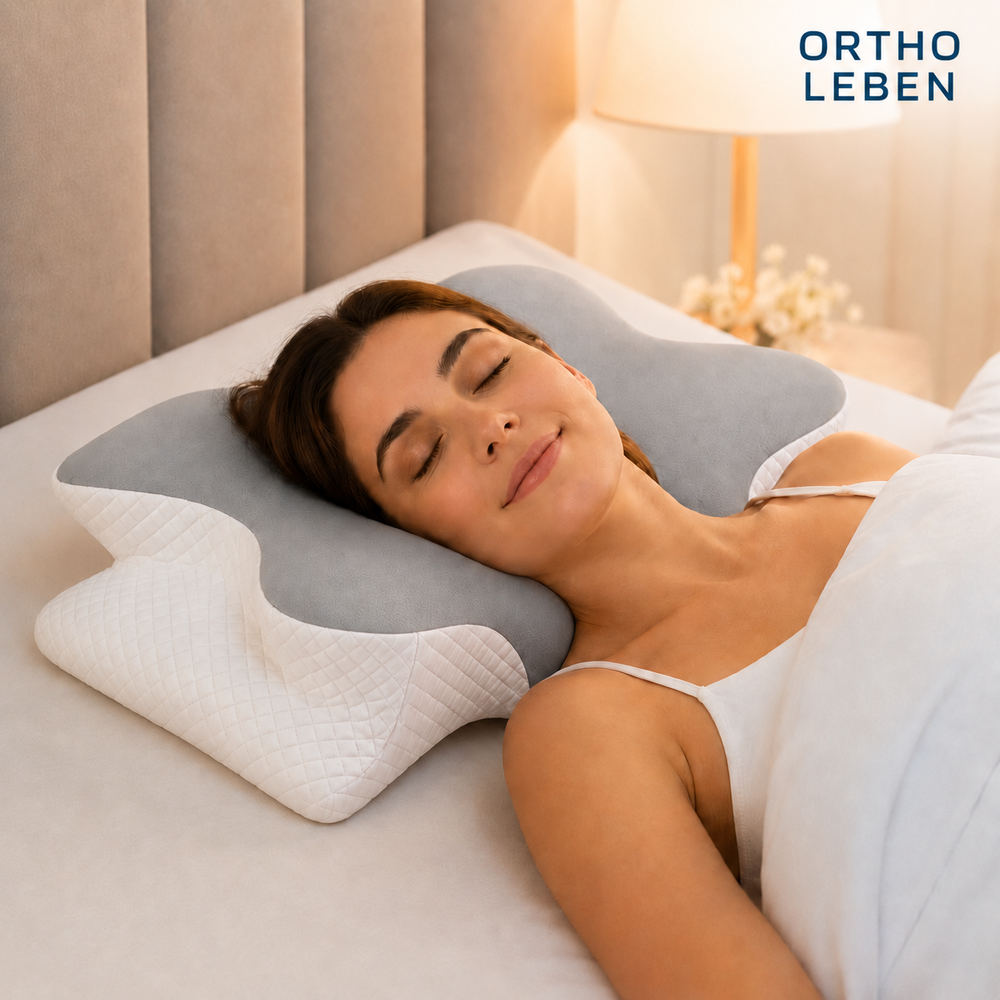 Orthopädisches Nackenkissen Aus Memory-Schaum – Ergonomisches Stützkissen Für Lendenwirbel, Rücken & Nacken, Perfekt Für Büro & Langes Sitzen, Hilft Bei Verspannungen