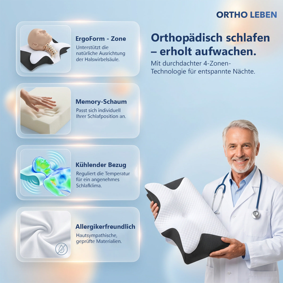 ErgoSleep Memory Kissen