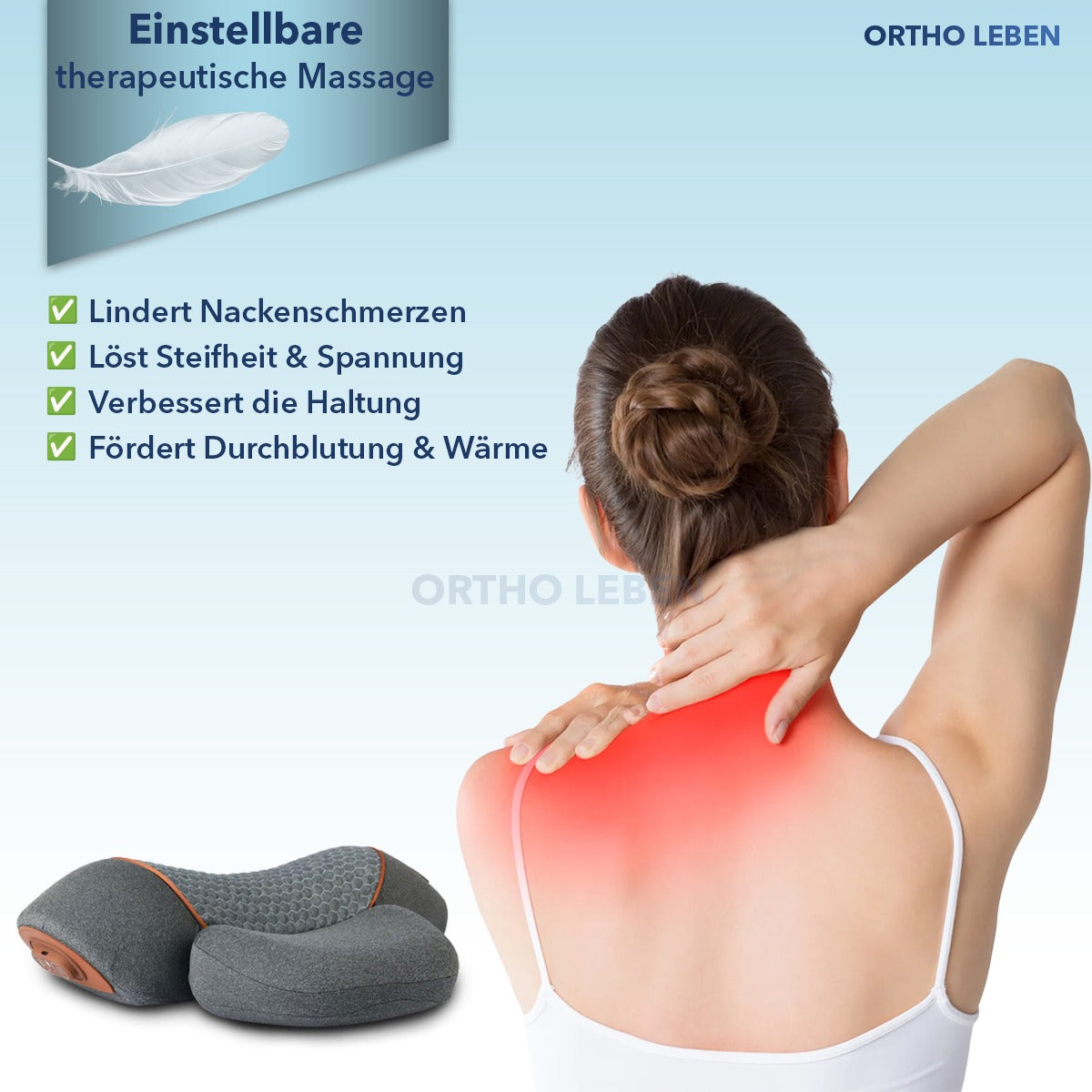 OrthoFisio - 3 in 1 Nackenmassagegerät