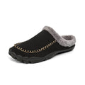 Hausschuh in Schwarz mit Fleece-Futter